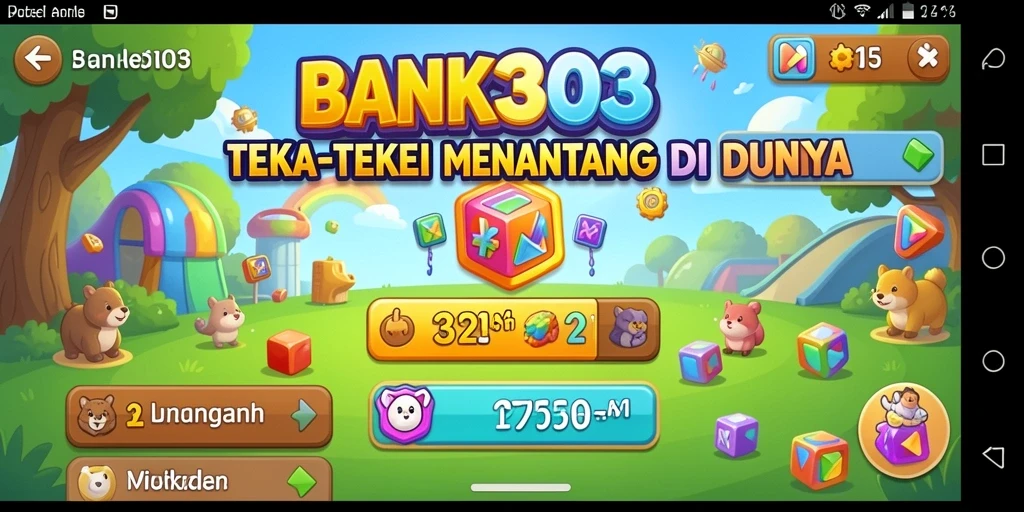 Screenshot dari gameplay menantang BANK303 dengan grafik yang menarik.