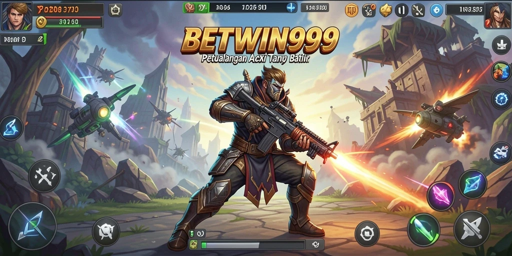 Tangkapan layar menunjukkan momen mendebarkan dalam BETWIN999.