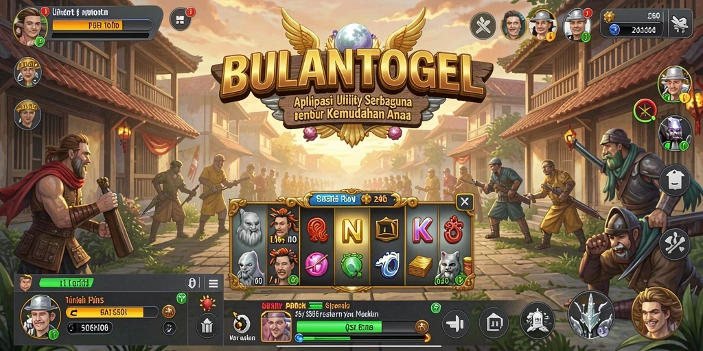 Tampilan antarmuka pengguna BULANTOGEL yang mudah digunakan.