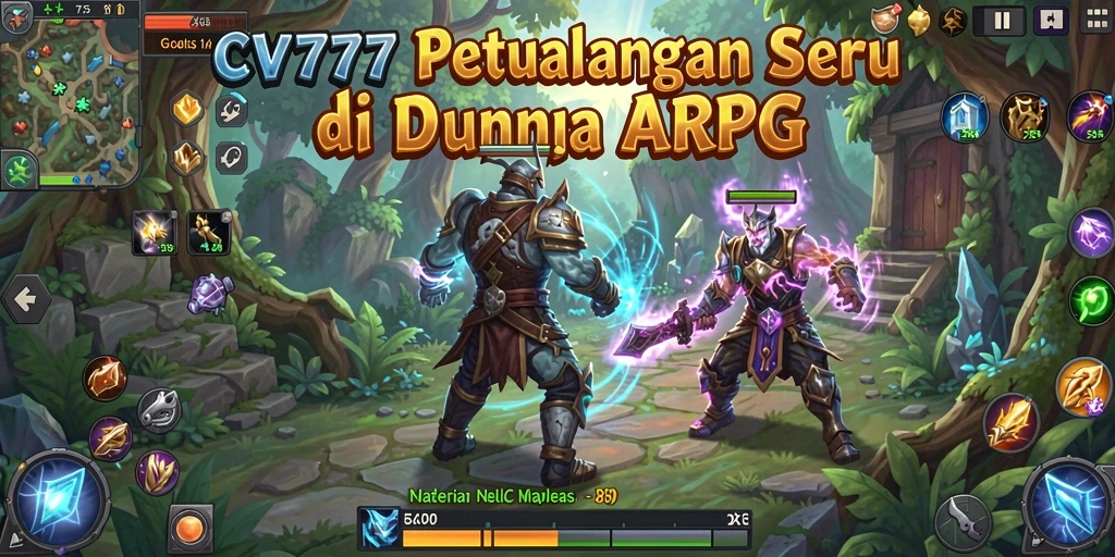 Tampilan gameplay seru di dunia ARPG penuh petualangan.