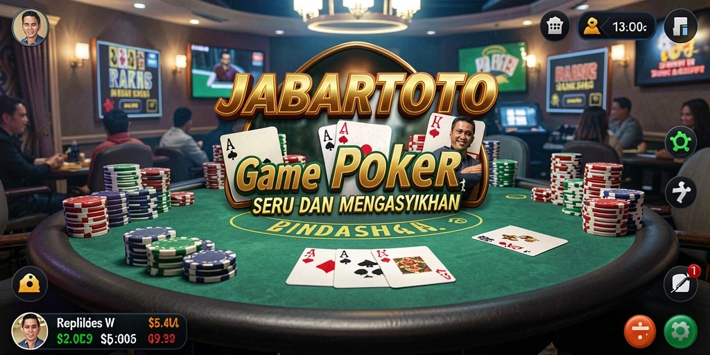Gameplay Poker yang menegangkan dan seru di JABARTOTO.