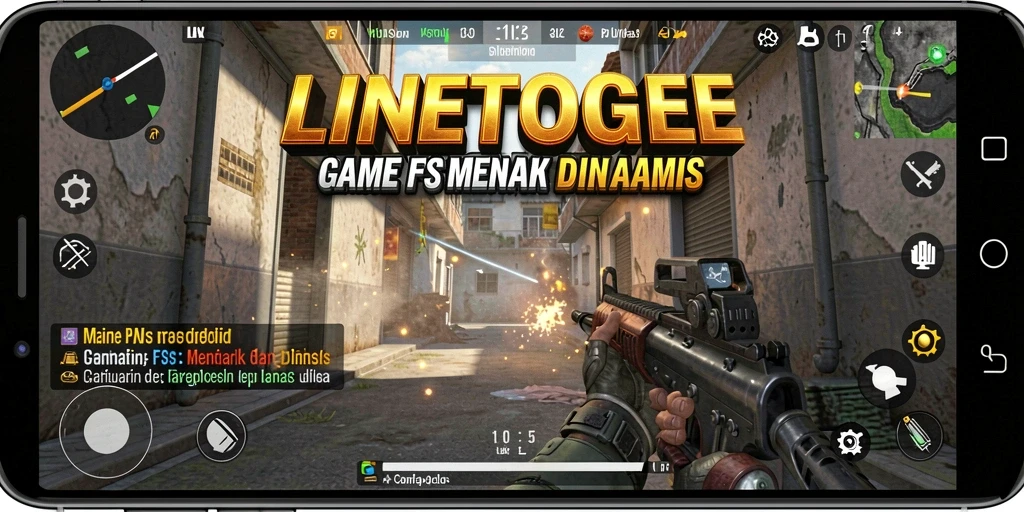 Tampilan gameplay menarik dari LINETOGEL dengan aksi menembak seru.