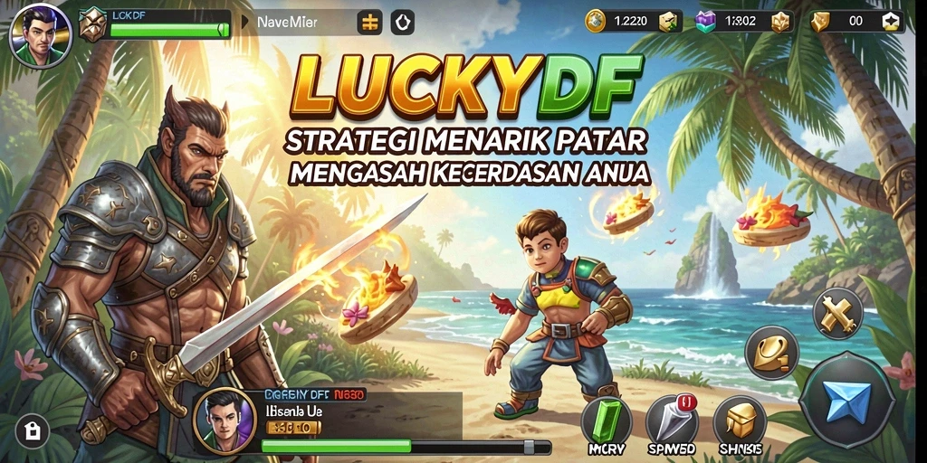 Tampilan permainan <strong>LUCKYDF</strong> dengan strategi mendebarkan.