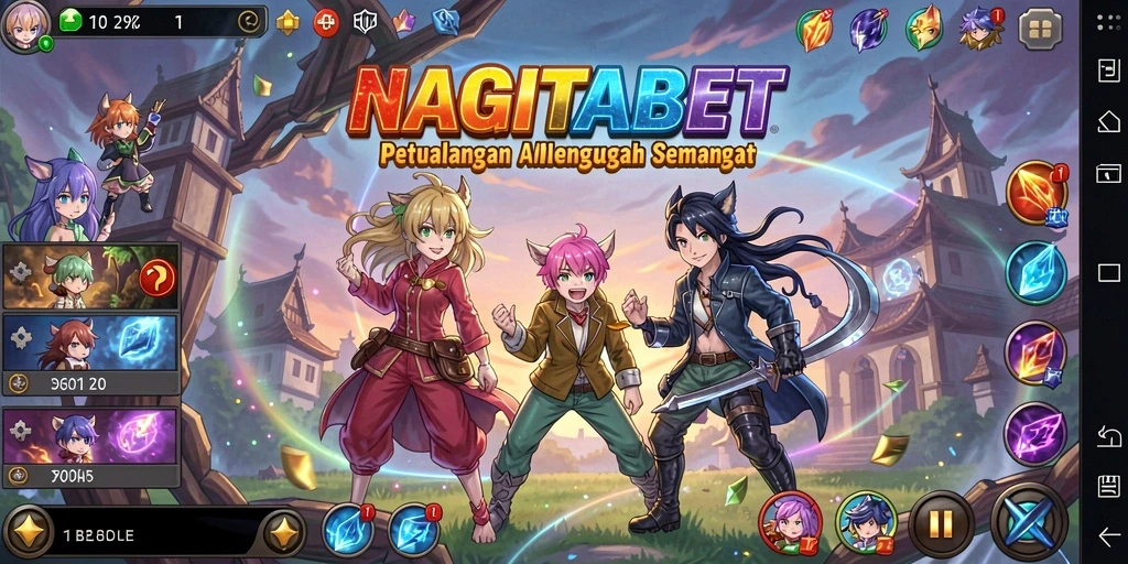 Screenshot menampilkan aksi gameplay seru dalam dunia Anime.