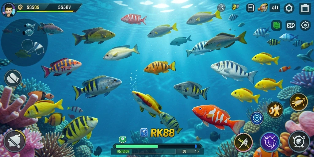 Gameplay menarik Tembak Ikan di RK88.